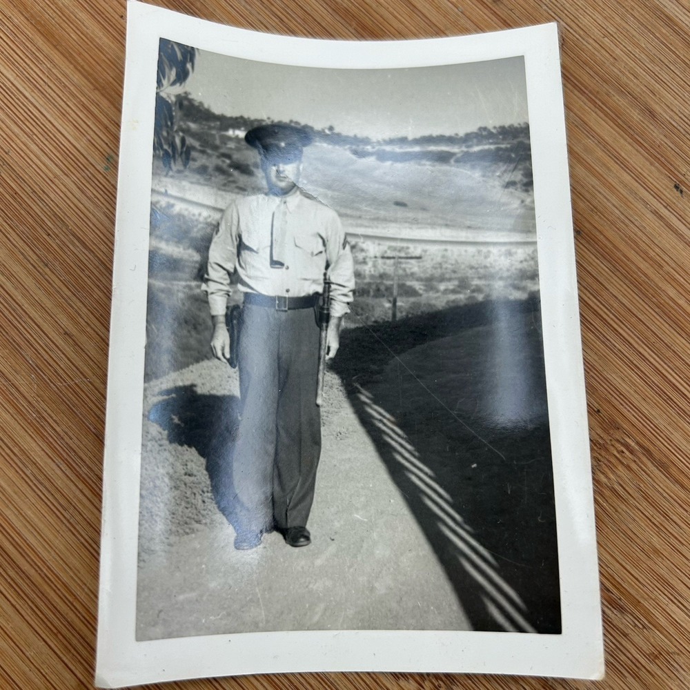 Vintage Marine Picture @1950 3.5 X 4.5 Black And White